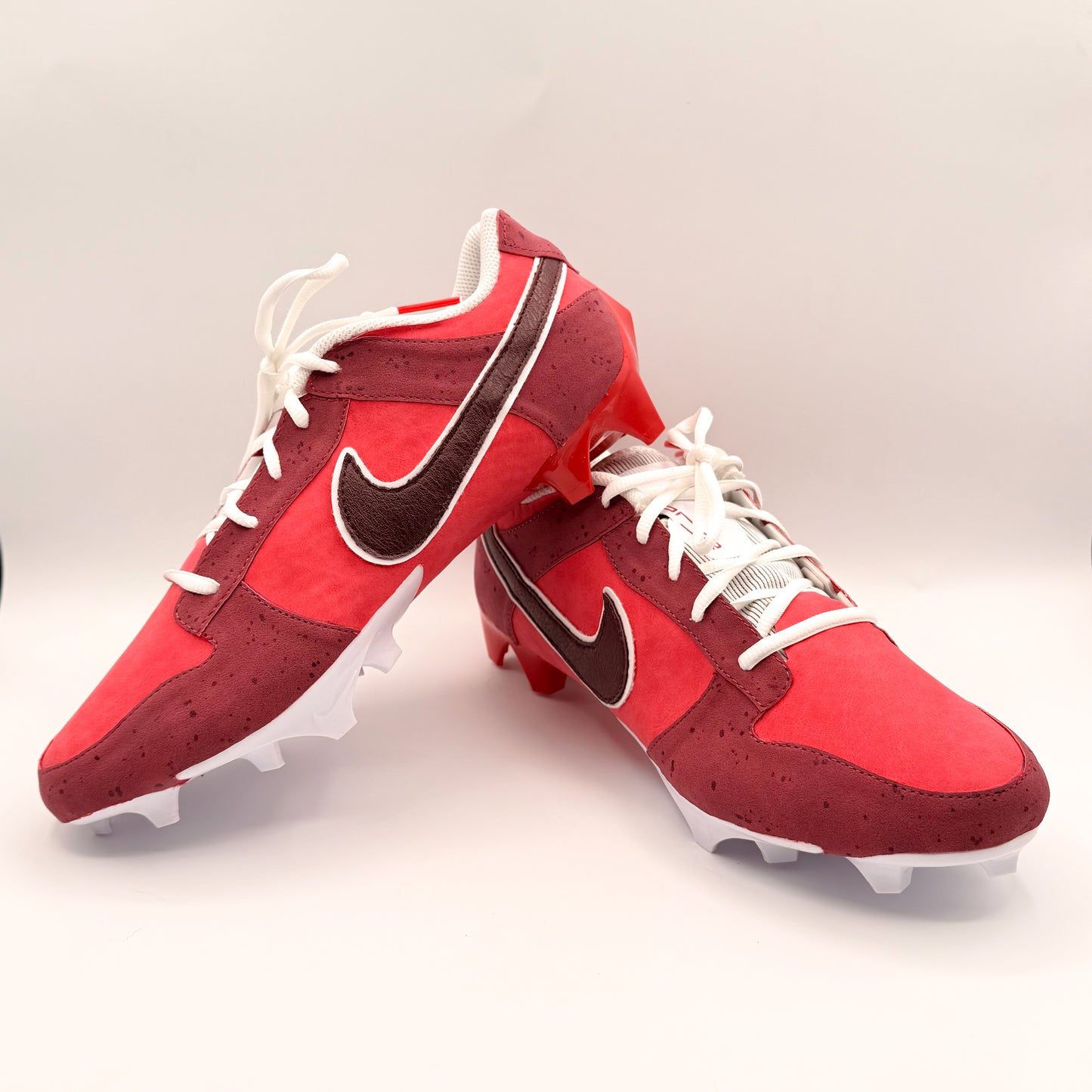 “Red Lobsters” Custom Sewn Football Cleats