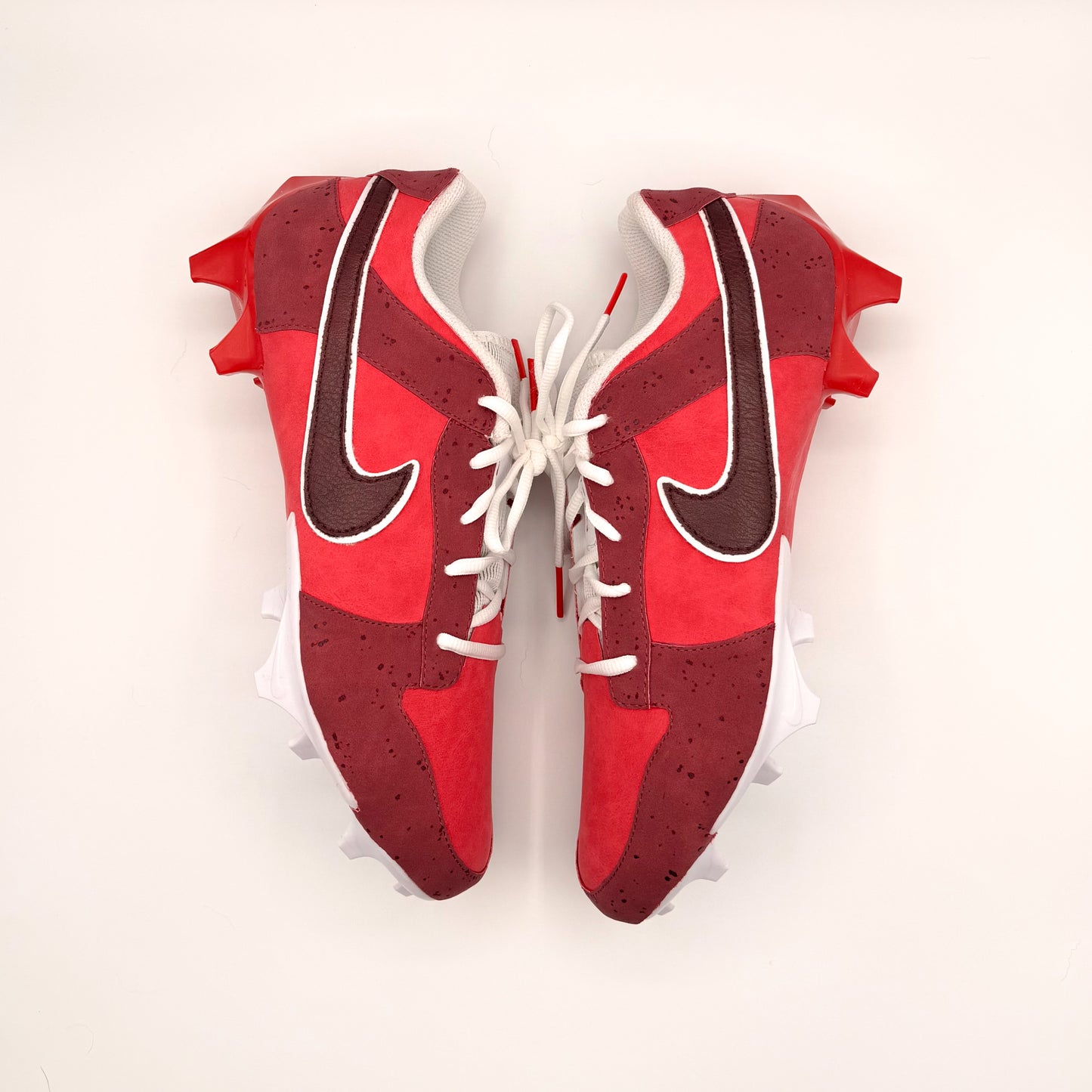 “Red Lobsters” Custom Sewn Football Cleats