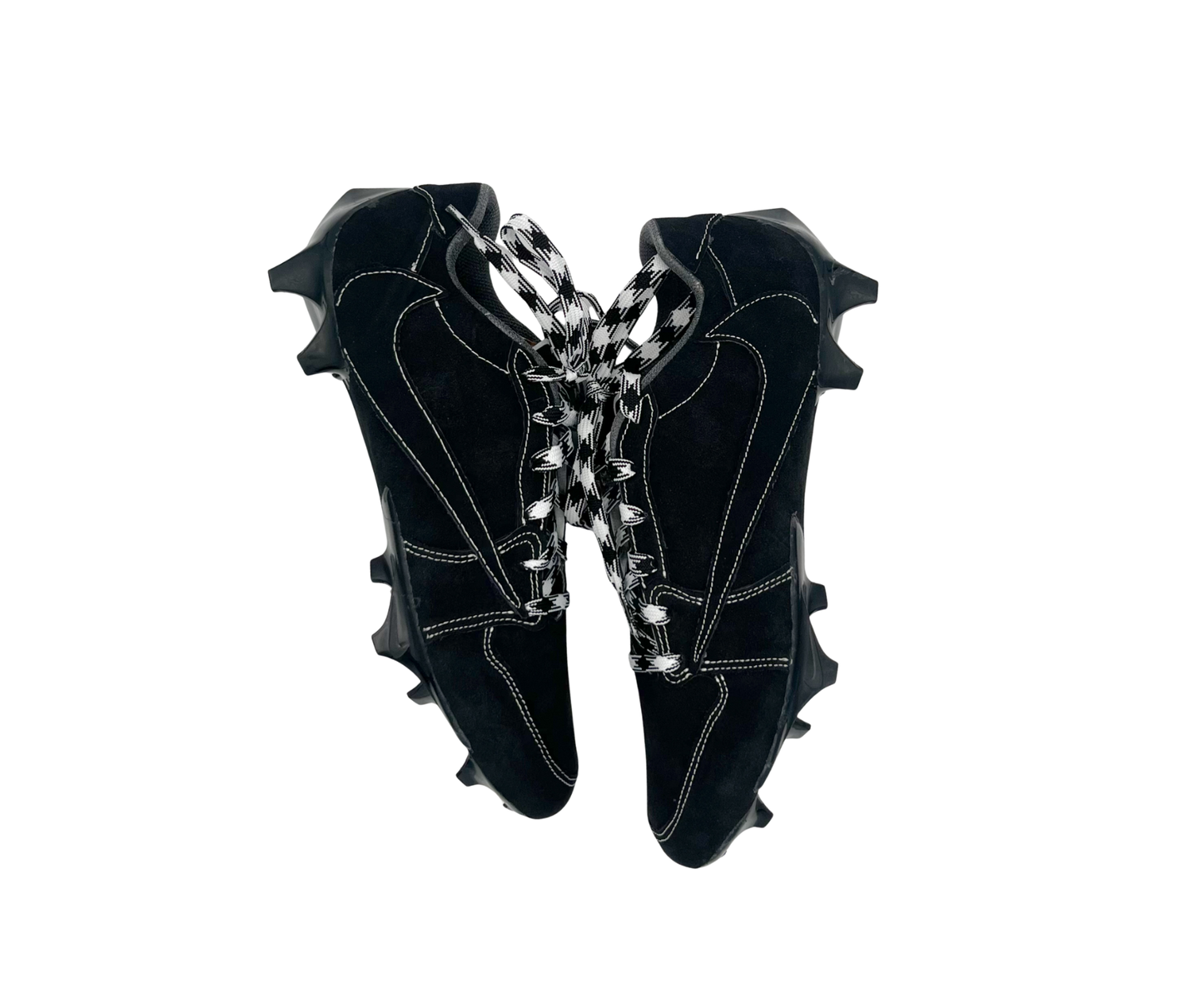 “Black Phantom” Custom Sewn Football Cleats