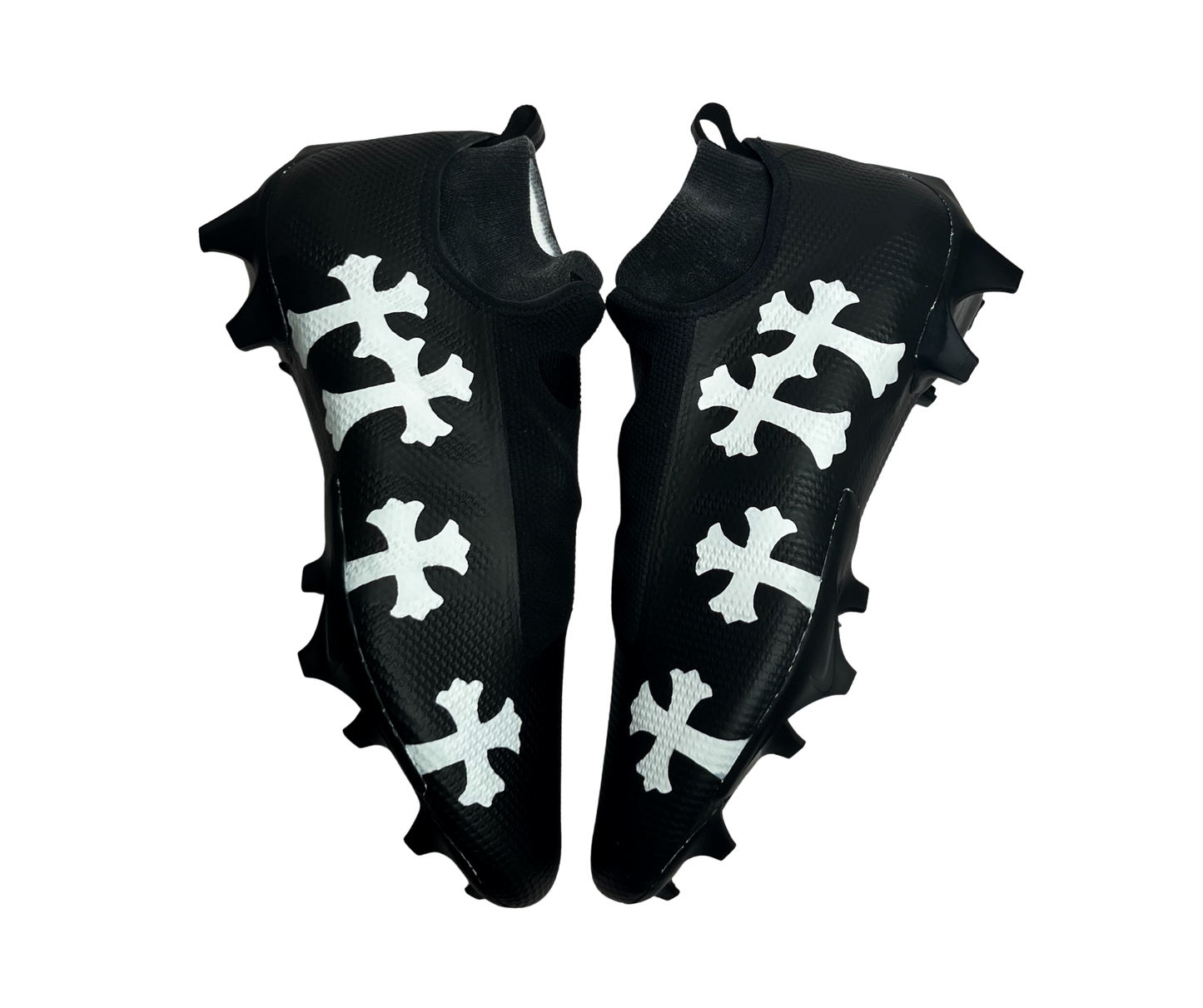 "Chrome Cross" Custom Football Cleats