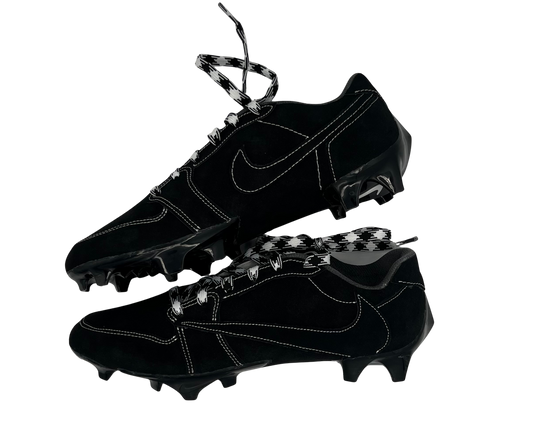 “Black Phantom” Custom Sewn Football Cleats